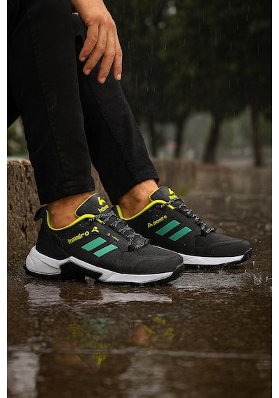 Homiro Unisex Su Geçirmez Poli Taban Spor Ayakkabı-siyah-yeşil Siyah - Yeşil Homiro Unisex Su Geçirmez Poli Taban Spor Ayakkabı-siyah-yeşil Siyah - Yeşil