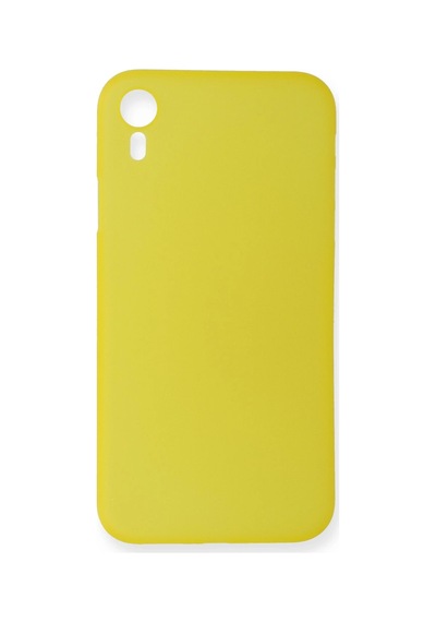 Newface - 261 - İphone Xr Kılıf Pp Ultra İnce Kapak - Kmrsfres - - Sarı