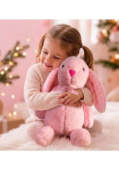 Arkadaşım Uzun Kulak Peluş Tavşan 65 Cm Pembe Genel