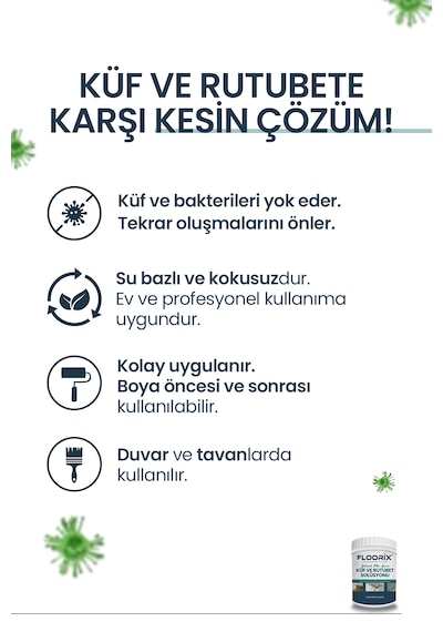 Floorix Küf Ve Rutubet Solüsyonu 1l+1l 2 L