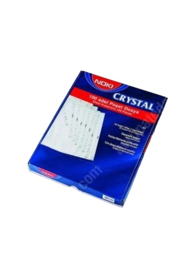 Poşet Dosya A4 Crıstal Mavi Şeritli 100lü Kutulu Diğer