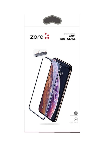 Apple Uyumlu   iPhone 13 Pro Max Zore Anti-Dust Temperli Ekran Koruyucu Siyah (516195905)