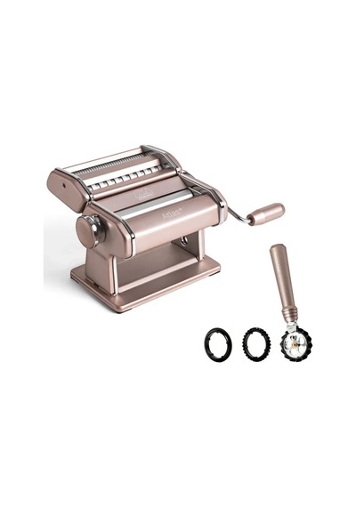 Marcato Atlas 150 Plus Makarna Makinesi + Pastawheel Set Pastel Pembe