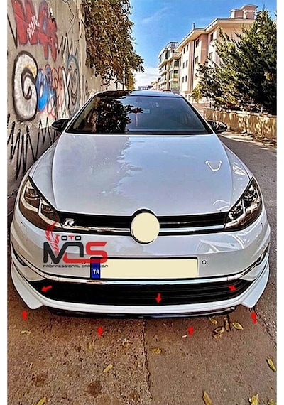 Vw Golf Mk7,5 Ön Tampon Eki Karlık Fiberglass Boyasız