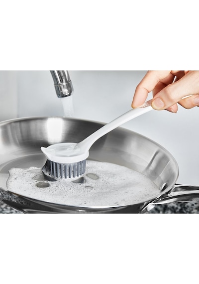 Mainshop Silikon Bulaşık Kurutma Matı Ve Silikon Uçlu Bulaşık Ve Lavabo Fırçası 2'li Set Antrasit Renk