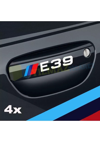 Bmw M Logo Kapı Kolu Oto Sticker E46 E90 E60 E39 E36 F30 F10 E70 10 X 1,7 Cm