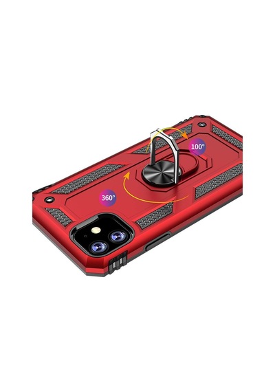 Apple Uyumlu iPhone 11 Kilif Zirhli Standli Miknatisli Tank Kapak 392957249