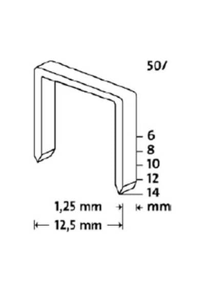 Novus R Tip 50/10mm Yassı Zımba Teli 960 Lı Paket