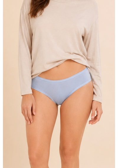 Loule Kadın 6'lı Esnek Modal Pamuklu Bikini Külot Çok Renkli
