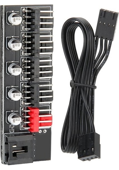 5 Port Fan Çoklayıcı Y Pwm 4989A Splitter 4 Pin Çoğaltıcı Hub Cpu