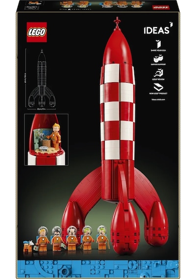 LEGO® Ideas Tintin® Ay Roketi 21367 - Yetişkinler için Dekoratif Model Yapım Seti (1283 Parça)