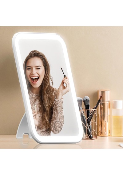 Tr Dokunmatik Şarjlı Led Işıklı Makyaj Aynası, Beyaz, Gt-cl52 Genel