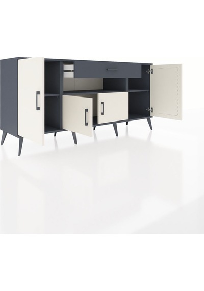 Hyperion Konsol 3 Raflı Tek Çekmeceli 4 Kapaklı 176x44x83 Antrasit-aytaşı/antrasit Aytaşı/antrasit Hyperion Konsol 3 Raflı Tek Çekmeceli 4 Kapaklı 176x44x83 Antrasit-aytaşı/antrasit Aytaşı/antrasit