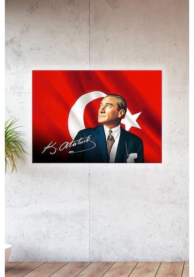 Lucena Metal Baskılı Atatürk Koleksiyonu Tablo No 21 - 20 Cm X 30 Cm