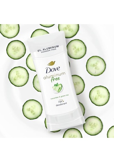 0 Alüminyum Deodorant Çubuk Koltuk Altı Bakımı Salatalık Ve Yeşil Çay Için Tahriş Etmeyen 2 6 Oz