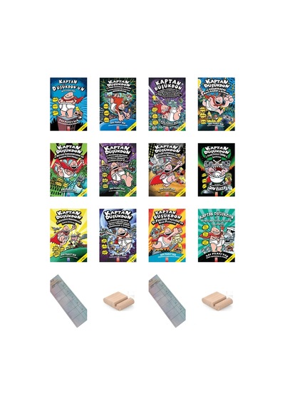 Kaptan Düşükdon Serisi Tüm Kitapları 12 Kitaplık Set 9-12 Yaş Hikaye / Çizgi Roman+tablet Tutucu