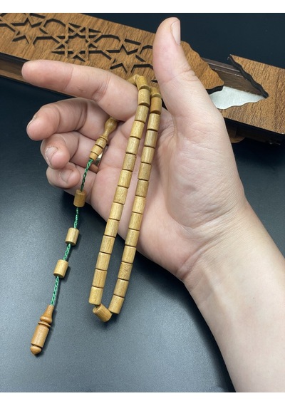 El Yapımı Şimşir Tespih 9x6 Mm