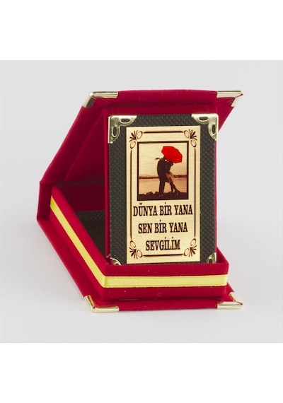 Dünya Bir Yana Sen Bir Yana Csmtex - 20 Sevgilim Plaketi-kırmızı Çok Renkli