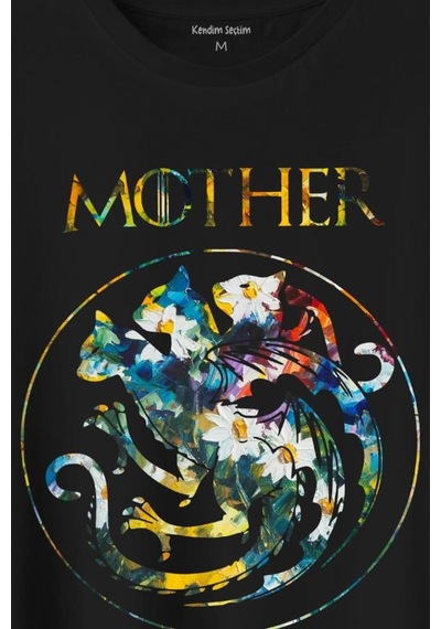 Mother Of Cats Mom Kedi Annesi Hayvansever Veteriner Mommy Baskılı Tişört Unisex T-shirt 001