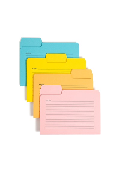 Smead Supertab Notes Folder, Büyük Boy 1/3 Kesim Tableti, Harf Boyutu, Çeşitli Renkler, Paket Başına 12 11650 Genel
