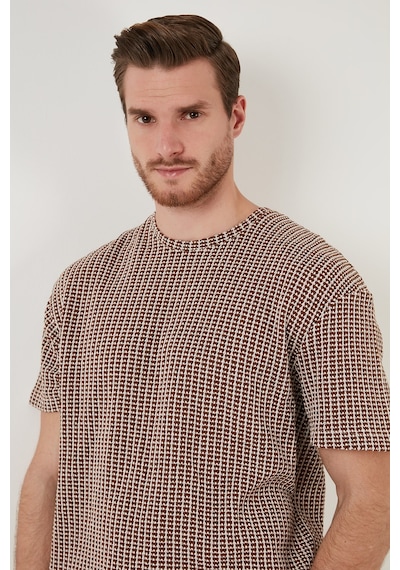 Buratti Pamuklu Regular Fit Bisiklet Yaka Erkek T Shirt Cf24S218033 Kahve Buratti Pamuklu Regular Fit Bisiklet Yaka Erkek T Shirt Cf24S218033 Kahve