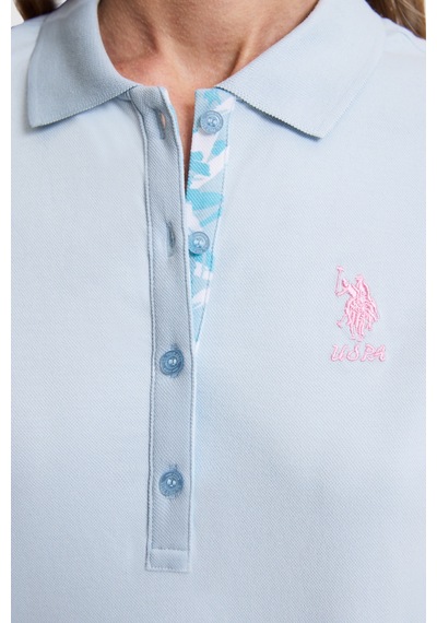 U.s. Polo Assn. Kadın Açık Mavi Tişört Basic 50326475-vr003 Acık Mavı