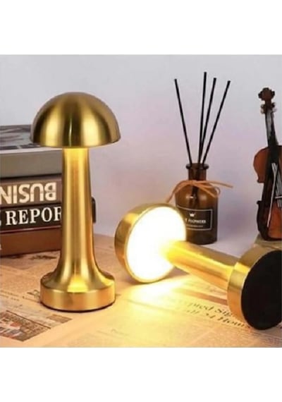 Ct-8429 Lizbon Antik Şarjlı Masa Lambası Cata Altın
