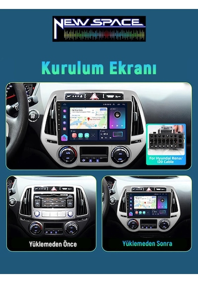 Hyundai İ20 Old 8gb Ram 128gb Rom 8 Çekirdek Carplay Multimedya