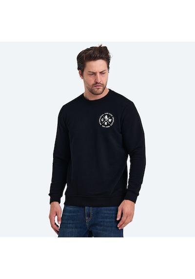 The Crow LIFE Erkek  Siyah Sweatshirt