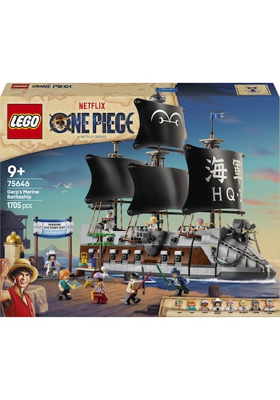 LEGO® ONE PIECE Garp’ın Savaş Gemisi 75646 - 9 Yaş ve Üzeri Çocuklar için 8 Minifigür İçeren Oyuncak Yapım Seti (1705 Parça)