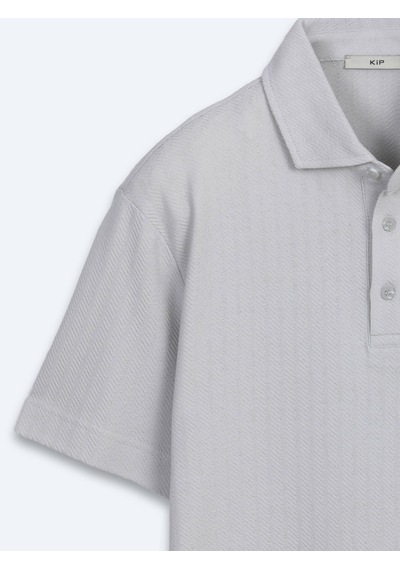 Kip Gri Çizgili %100 Pamuk T-shirt
