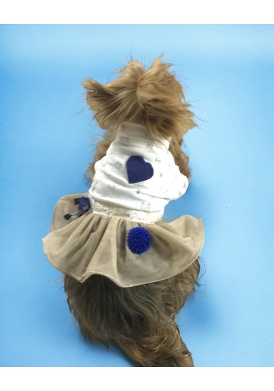 Kemique Navy Creamy Tütülü Köpek Elbisesi