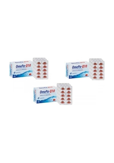 Omepa-Q10 Omega3 Ubiquinol 30 Kapsül 3 Lü Paket