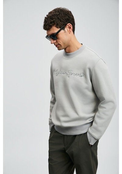 Lufian Loved Erkek Sweatshirt Açık Gri Açık Gri 112030170100180 Açık Gri