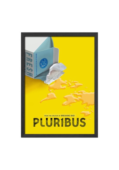 Pluribus Siyah Ahşap Çerçeveli Poster, Dekoratif Dizi Duvar Tablosu