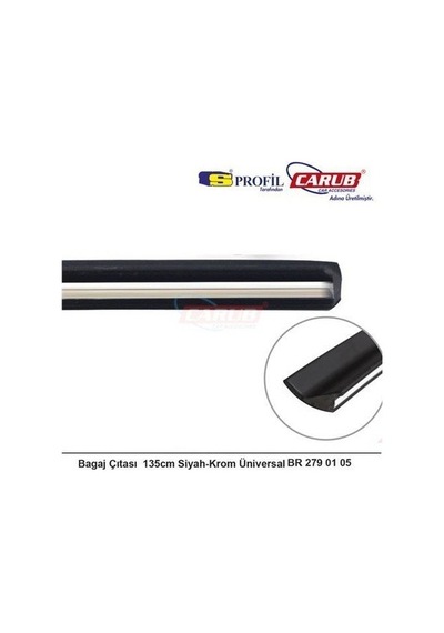 Bagaj Çıtası - Siyah Krom 135 Cm Universal
