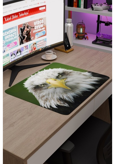 Kartal Kaymaz Dikişli Kauçuk Oyuncu Mousepad V1 - 48x40 Xl Gaming Mouse Pad Fare Altlığı
