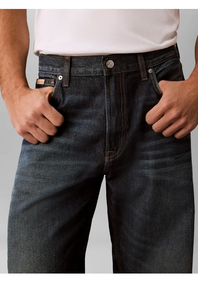 Calvin Klein 90s Straıght Tımber, 4dq Lacivert Erkek Kot Pantolon