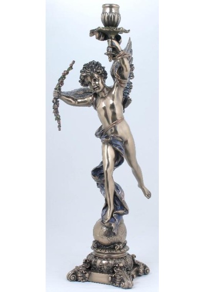 Veronese-wise Şamdan-wıse Aşk Tanrısı Mumluk-16 17 45,5 Cm