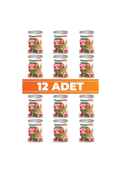 Wonderdog Kuzulu Yetişkin Köpek Konservesi 400gr X 12 Adet