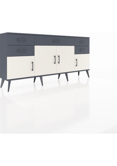 Arges Konsol Tek Raflı 5 Çekmeceli 4 Kapaklı 176x30x83 Antrasit-aytaşı/antrasit Aytaşı/antrasit Arges Konsol Tek Raflı 5 Çekmeceli 4 Kapaklı 176x30x83 Antrasit-aytaşı/antrasit Aytaşı/antrasit