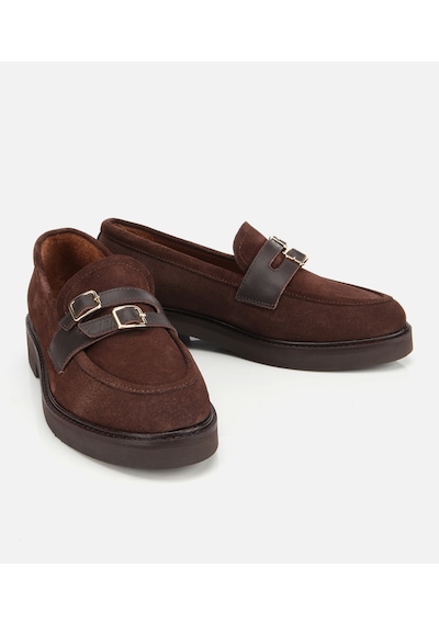 Hotiç Kadın Süet Deri Kahverengi Kemer Detaylı Günlük Loafer 01ayh314350a480 Kahverengi Hotiç Kadın Süet Deri Kahverengi Kemer Detaylı Günlük Loafer 01ayh314350a480 Kahverengi