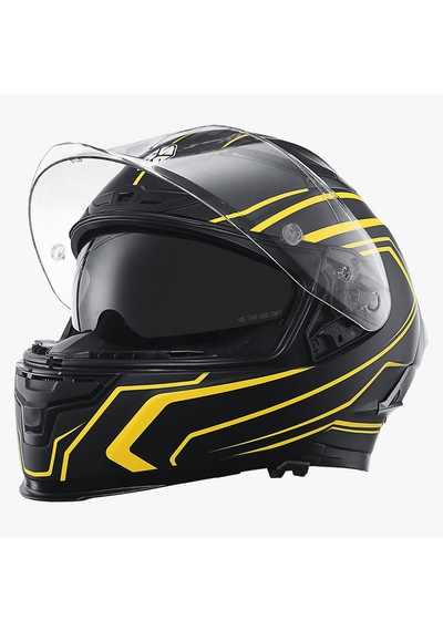 Scoyco Flash Kapalı Kask Siyah