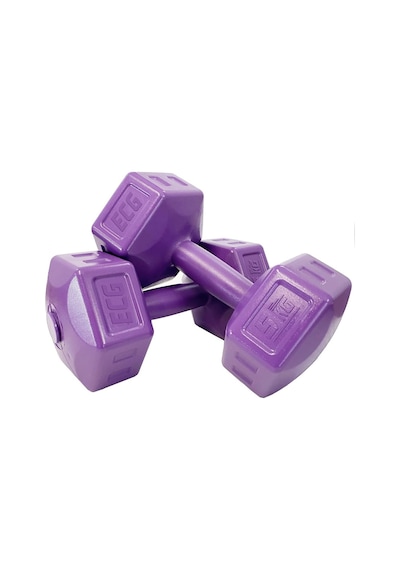 Ecgspor 5 Kg Dambıl Seti 5 Kg X 2 Adet Toplam 10 Kg Ağırlık Seti Mor