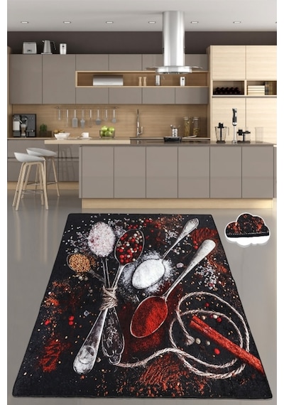 Spicy Djt 80X200 Cm Yıkanabilir Mutfak Halısı