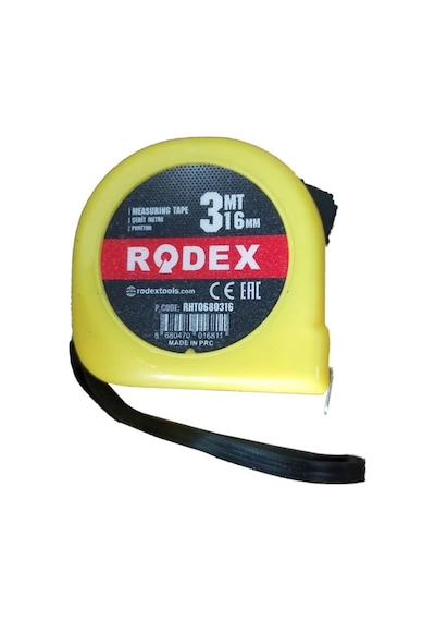 Rodex Şerit Metre 16mm 3 Metre