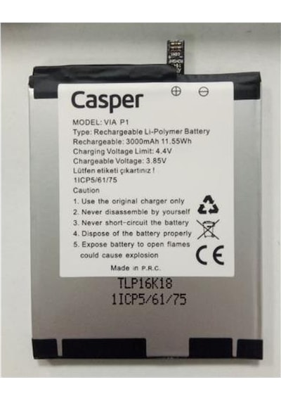 Casper Via P1 Batarya. Pil