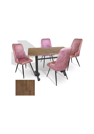 Çipa - Çırağan Mutfak Masa Takımı - 70x120 Werzalit, Wermodin Ve Allzalit Tabla - Rustic Dark - Pembe Çok Renkli Çipa - Çırağan Mutfak Masa Takımı - 70x120 Werzalit, Wermodin Ve Allzalit Tabla - Rustic Dark - Pembe Çok Renkli