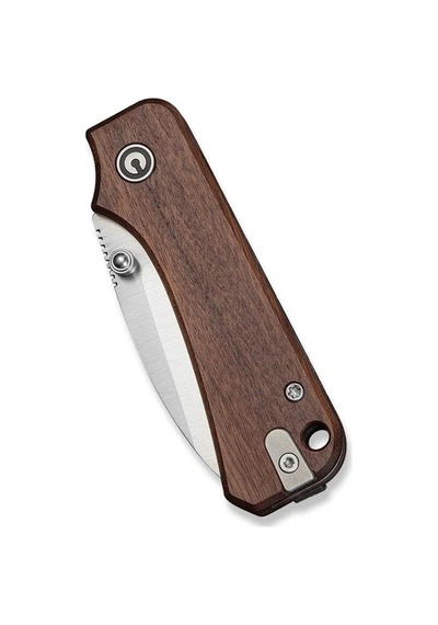 Civivi Baby Banter Slip Joint Guibourtia Wood Handle Satin Finished Nitro-v Blade Kamp Çakı Kahverengi