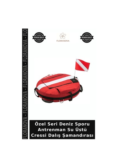 Özel Seri Deniz Sporu Antrenman Su Üstü Cressi Dalış Şamandırası Çok Renkli